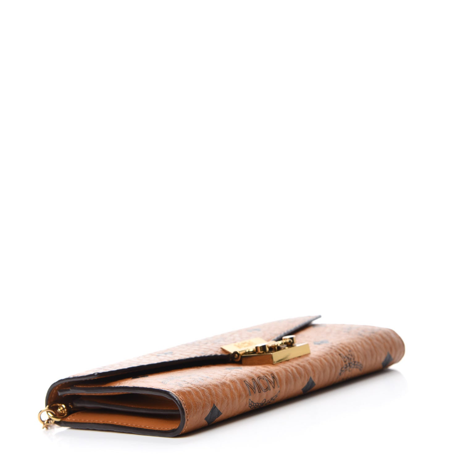 MCM Visetos Large Patricia Wallet On Chain Cognac 4 of 11
