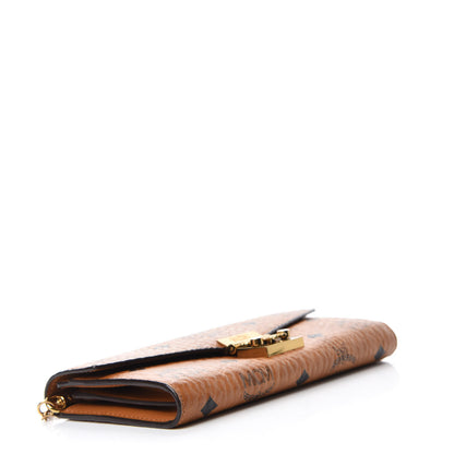 MCM Visetos Large Patricia Wallet On Chain Cognac 4 of 11