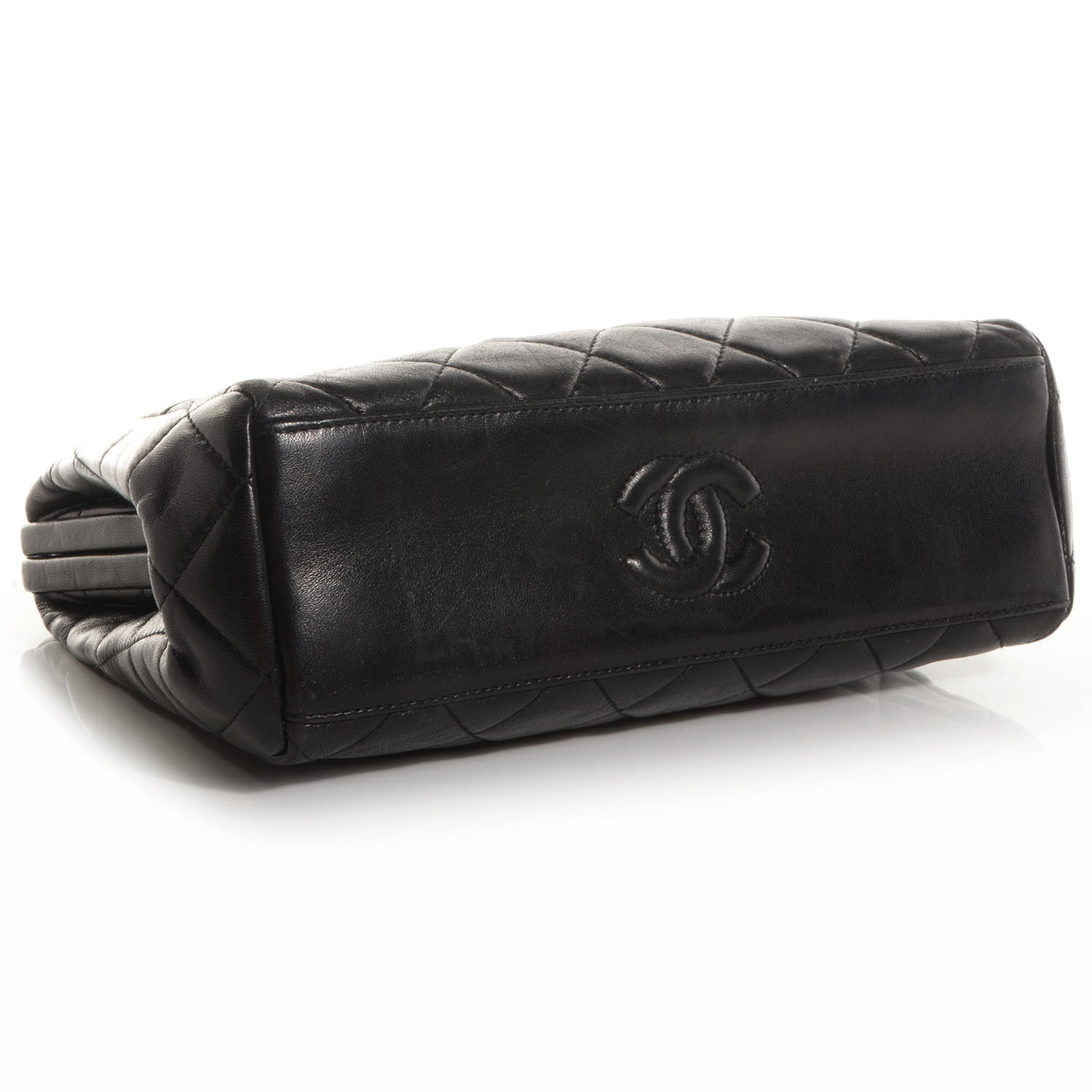 Chanel Lambskin Quilted Framed Evening Bag Black 4 of 7