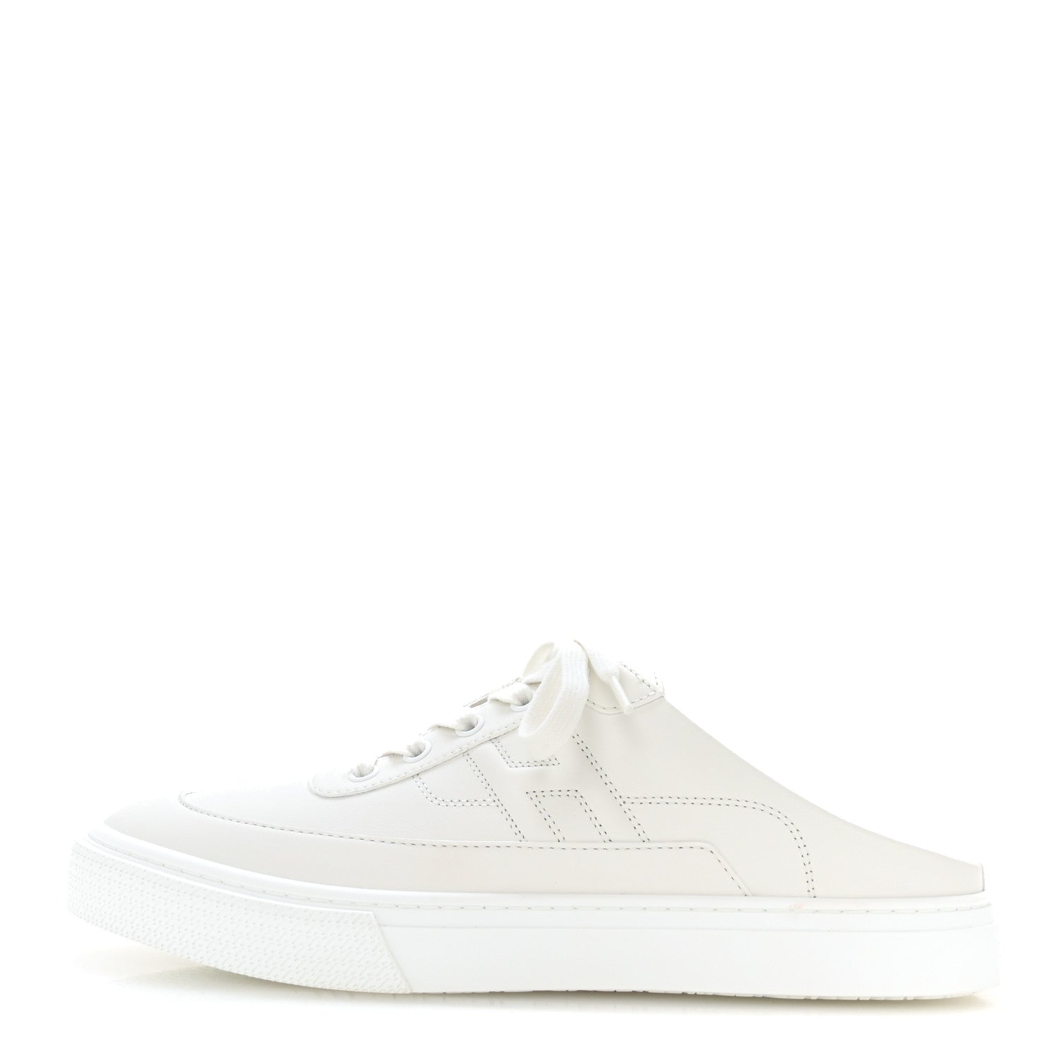 Hermes Calfskin Keep Mule Sneakers 40 White 1 of 9