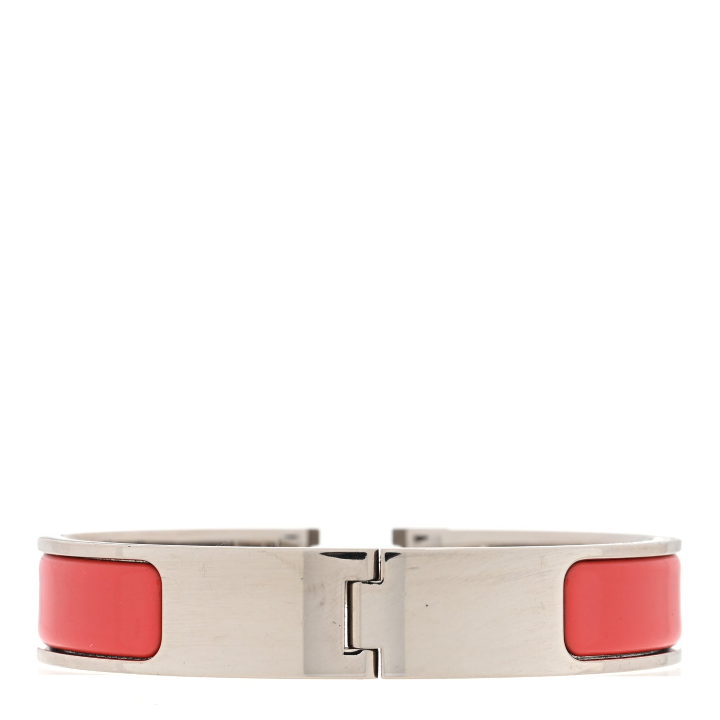 Enamel Narrow Clic Clac H Bracelet PM Rouge Corail