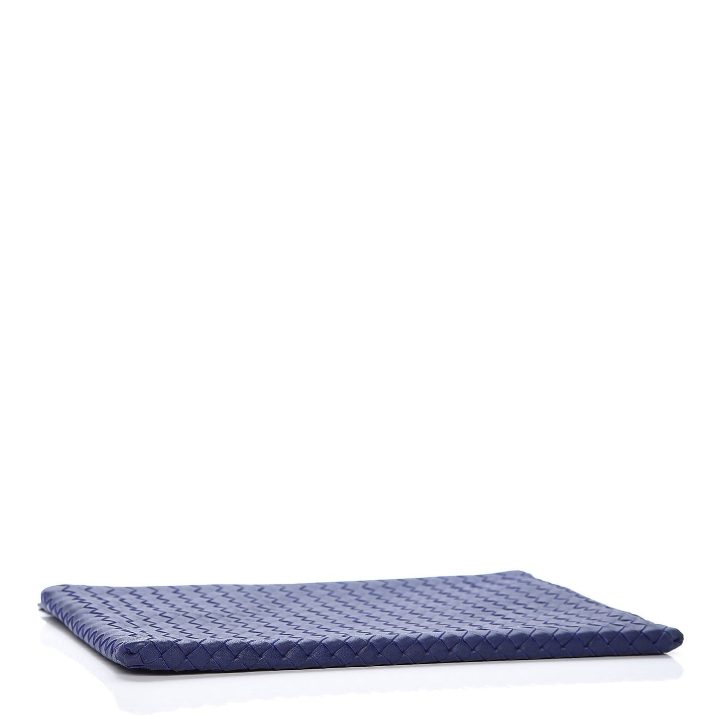 Nappa Intrecciato Large Flat Zip Biletto Pouch