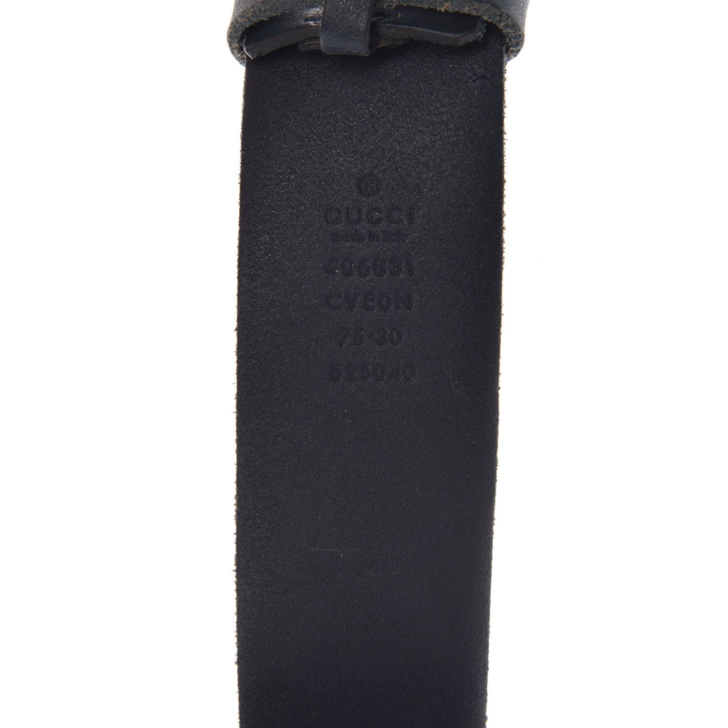 Gucci Cuoio Toscano Nickel Double Double G 40mm Belt 75 30 Blue 6 of 9