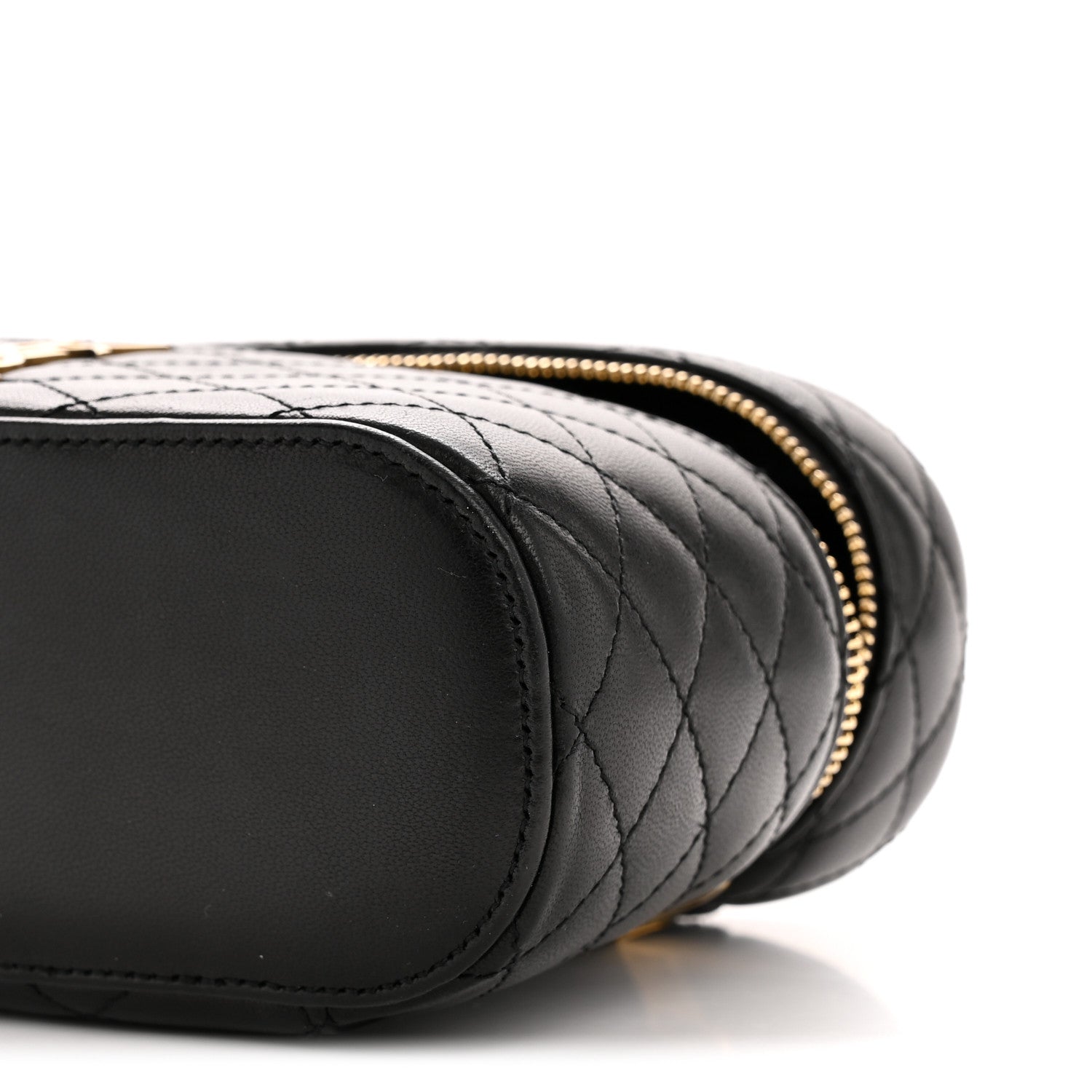 Saint Laurent Lambskin Quilted Mini Gaby Vanity Case Black 10 of 12