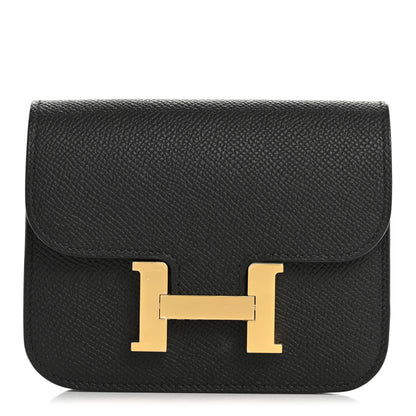 Hermes Epsom Constance Slim Wallet Black 1 of 9