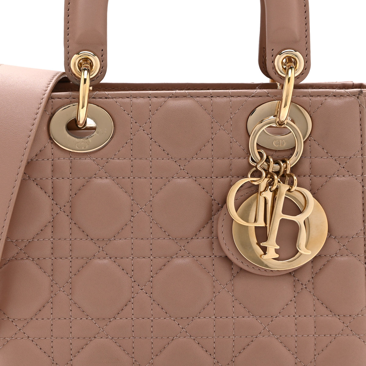 Christian Dior Lambskin Cannage Small My ABCDior Lady Dior Fard 8 of 10