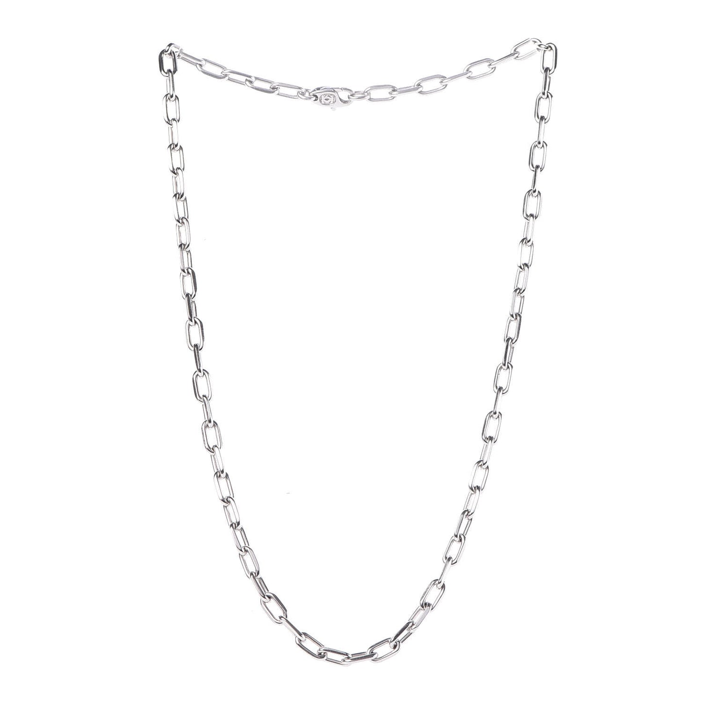 18K White Gold 5mm Spartacus Chain Necklace
