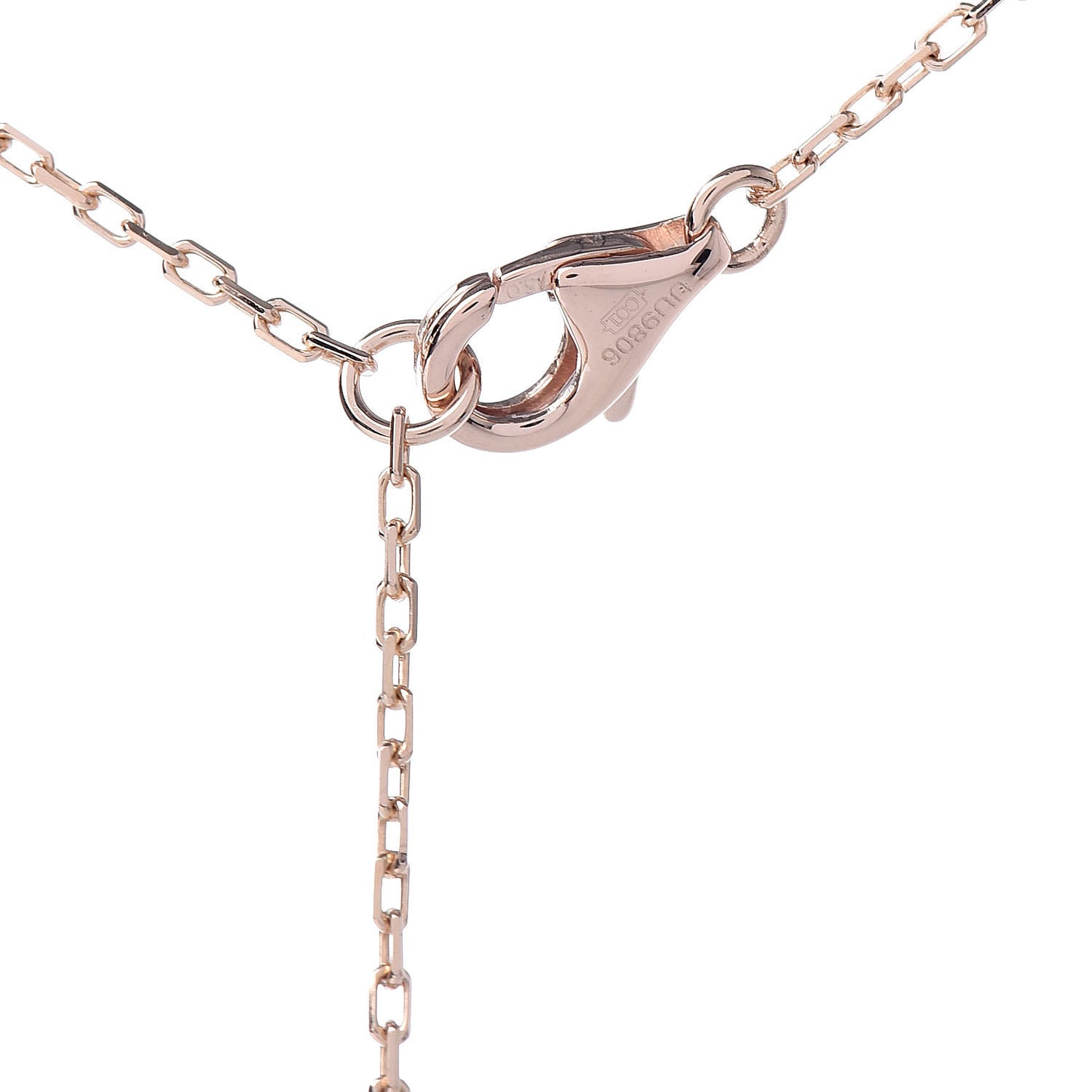 18K Pink Gold Pink Sapphire D'Amour Pendant Necklace