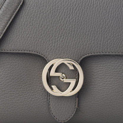 Gucci Dollar Calfskin Interlocking G Top Handle Shoulder Bag Loess 8 of 8