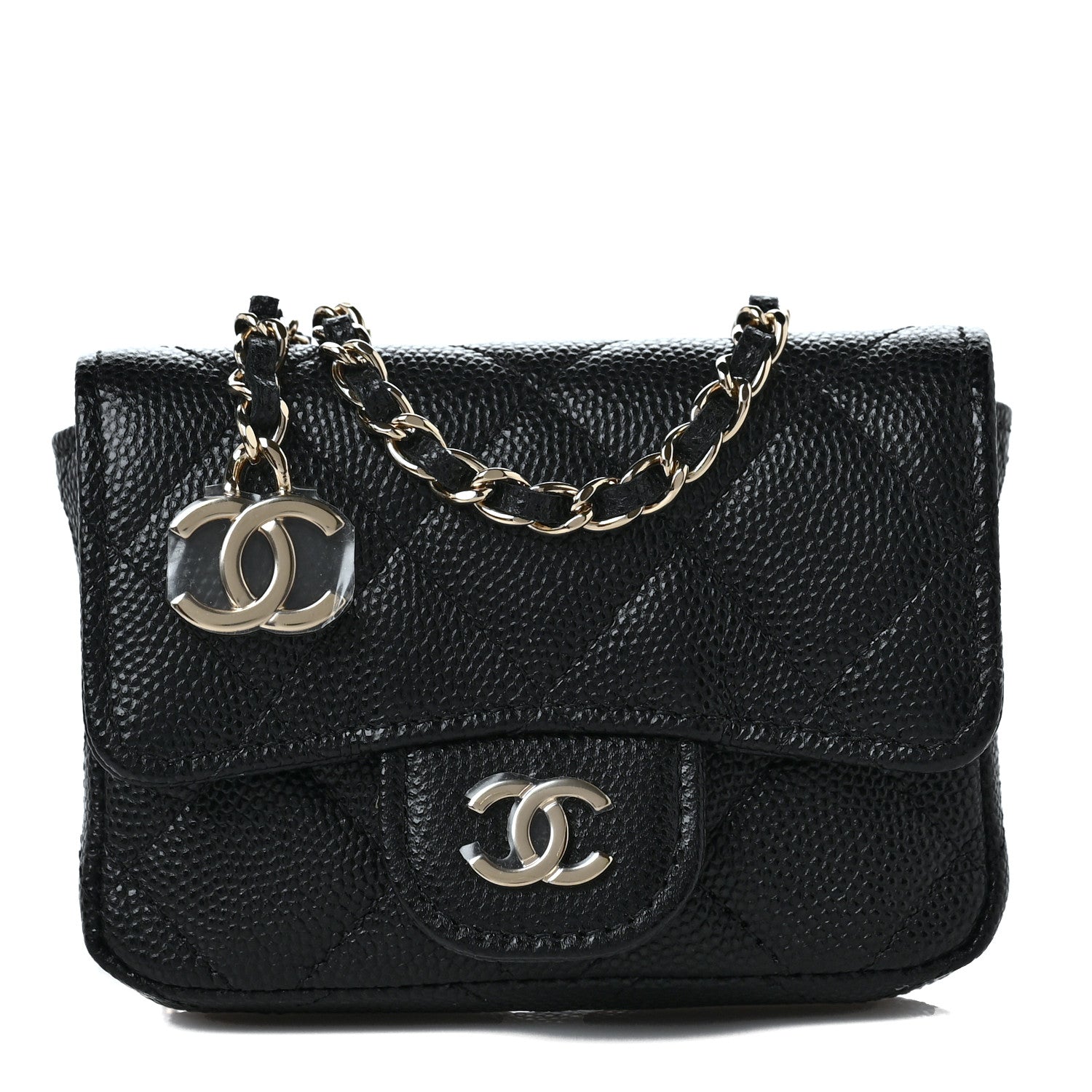 Chanel Caviar Quilted Flap Classic Belt Bag Black 1 of 9