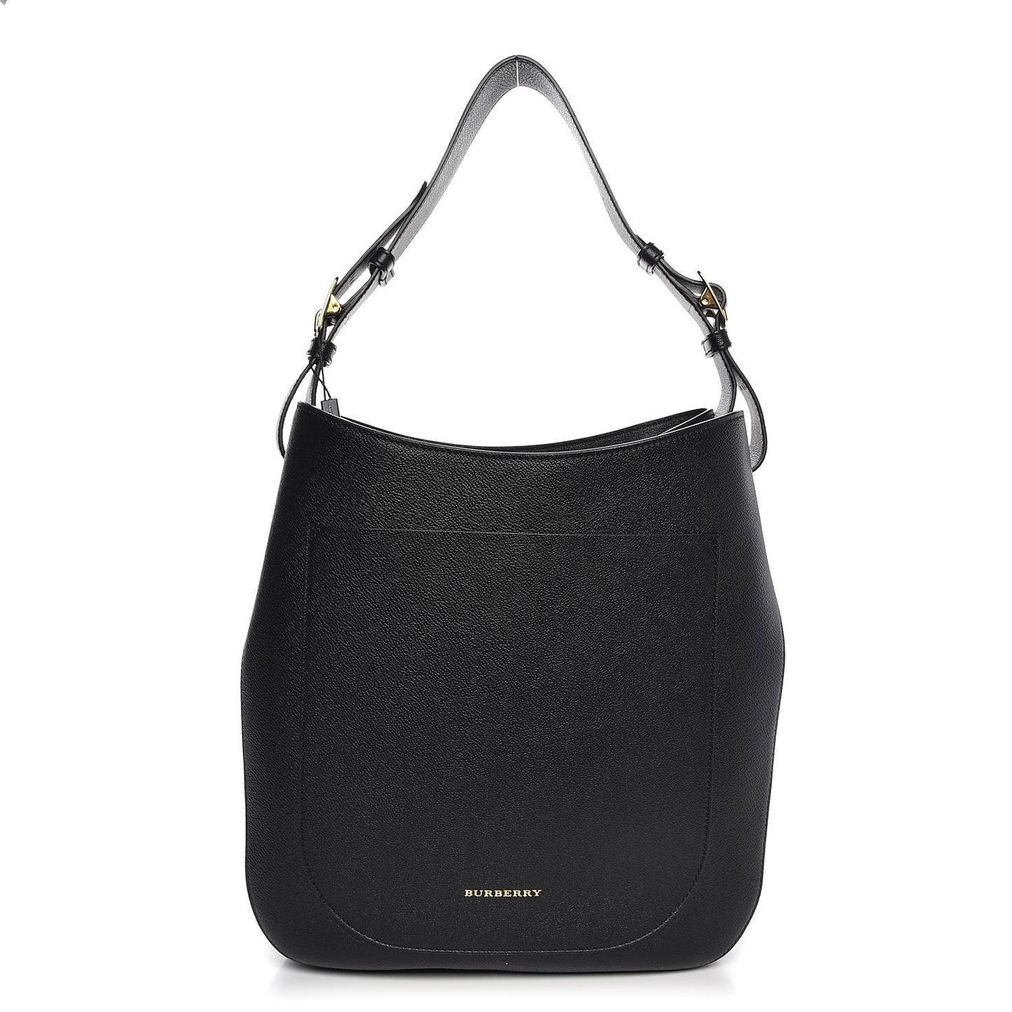 Grainy Calfskin Small Elmstone Hobo Black