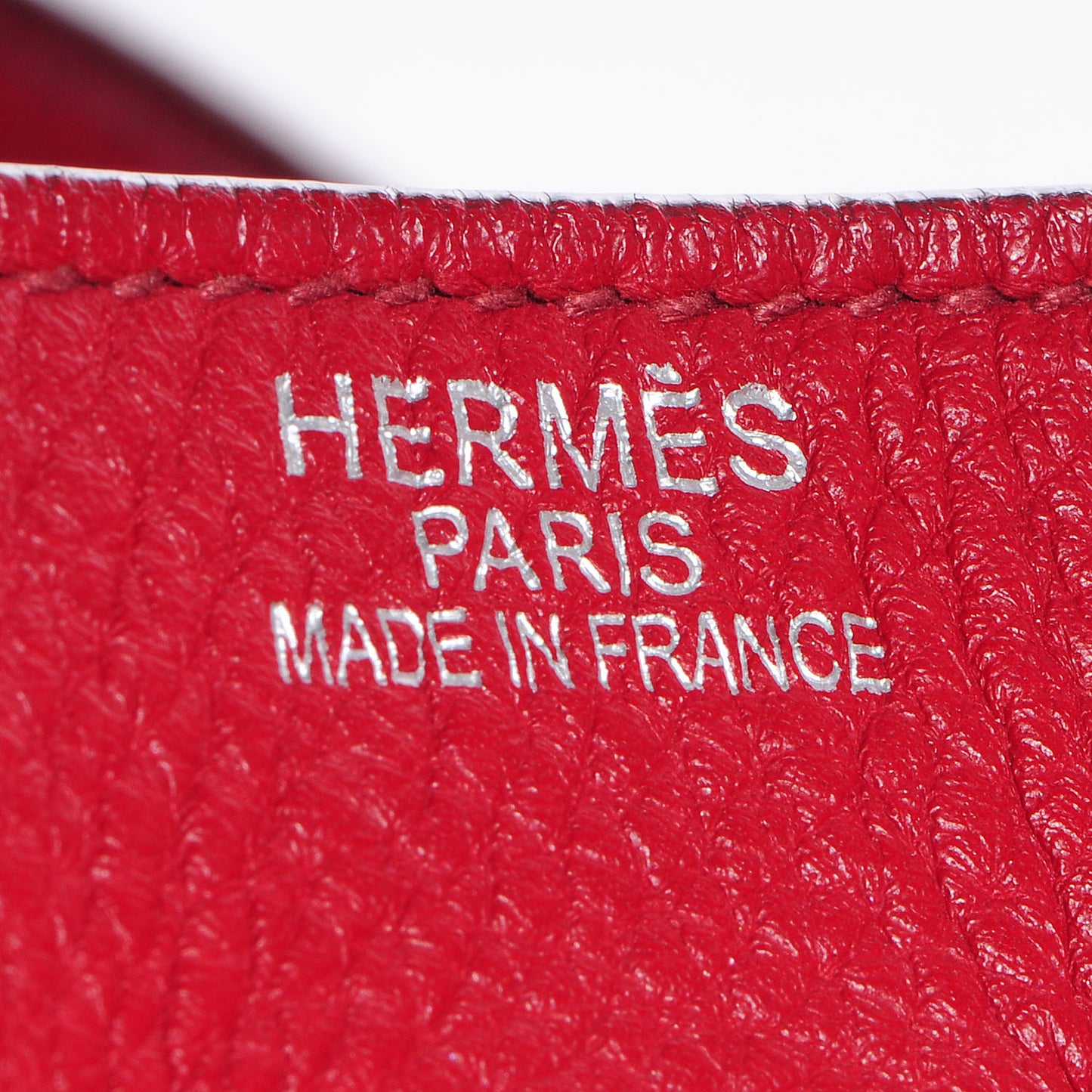 Taurillon Clemence Birkin 40 Rouge Garance