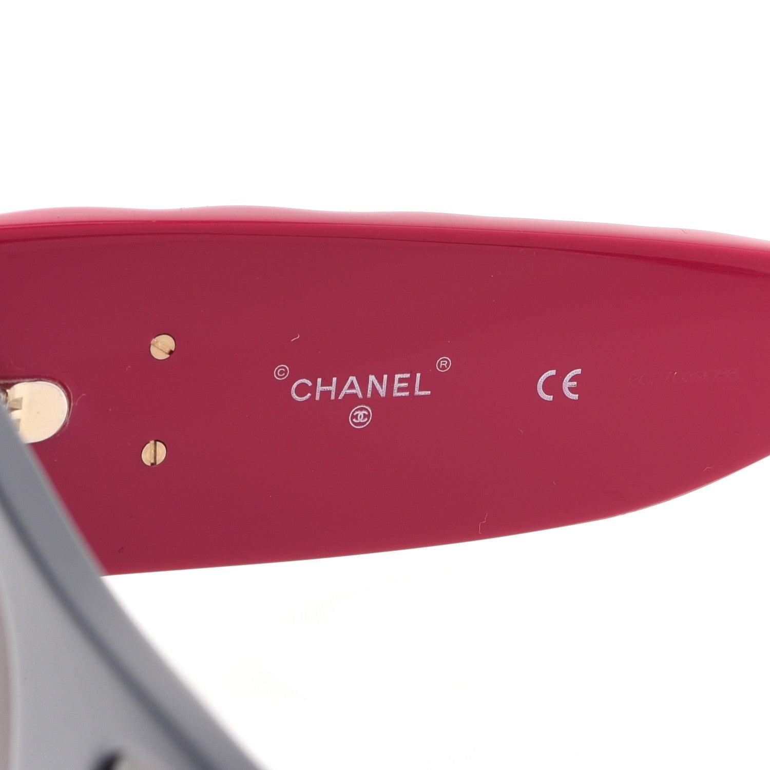 Chanel Acetate Quilted CC Pilot Sunglasses 71465 Blue Red 6 of 7