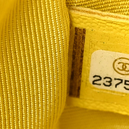 Chanel Calfskin Stitched Small Ring My Bag Flap Crossbody Yellow 7 of 10