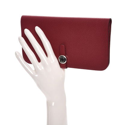 Hermes Togo Dogon Recto Verso Wallet Rubis 2 of 8