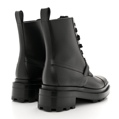 Hermes Glossed Calfskin Funk Ankle Boots 37.5 Black 4 of 9