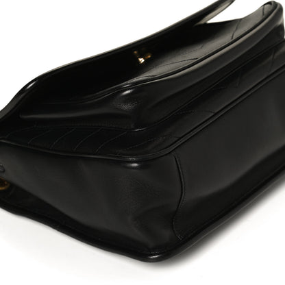 Saint Laurent Lambskin Matelasse Monogram Medium Niki Chain Satchel Black 7 of 8