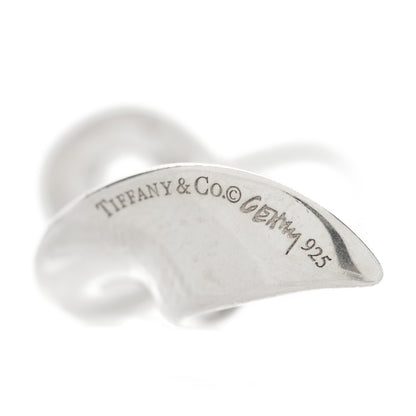Tiffany Sterling Silver Frank Gehry Orchid Drop Earrings 5 of 5