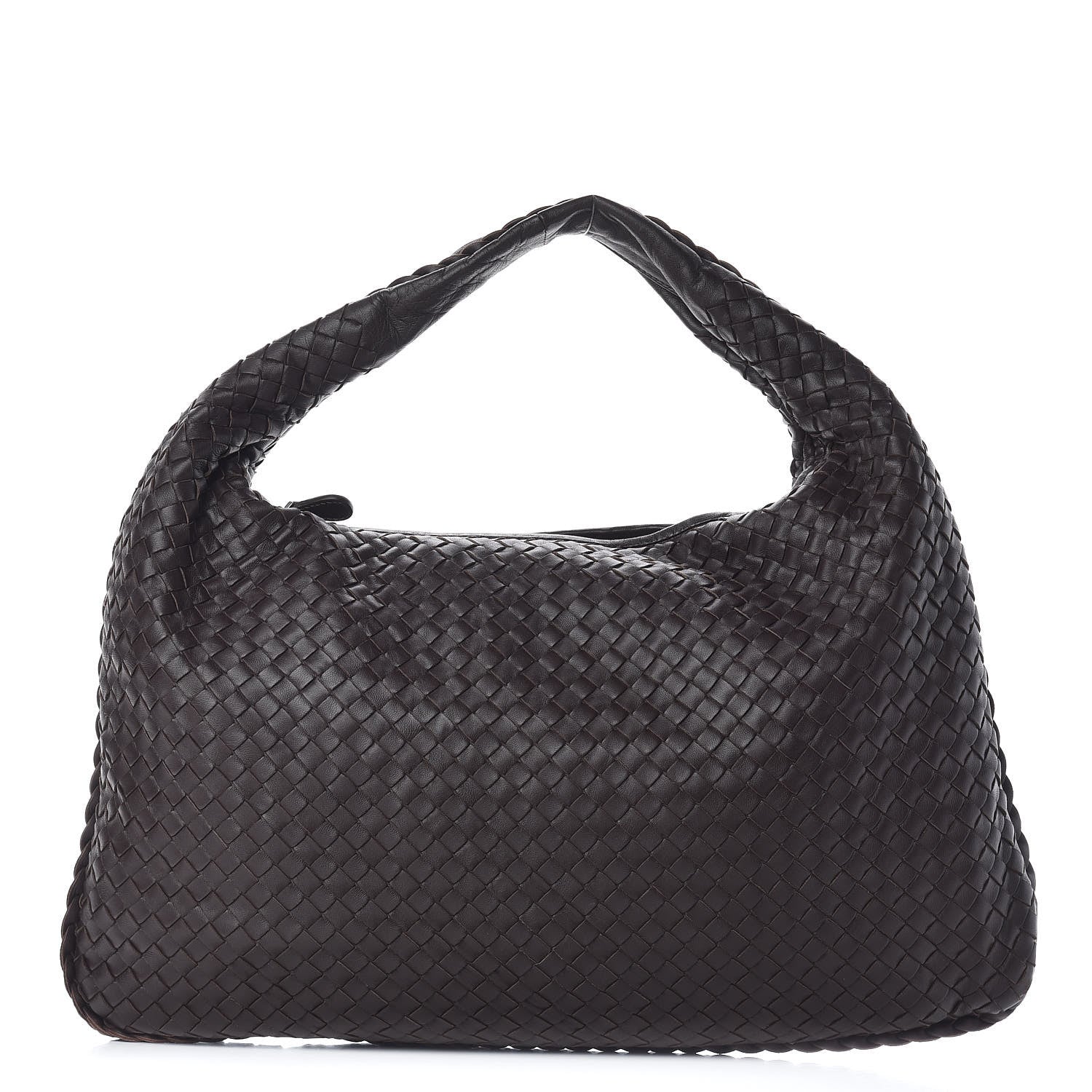Bottega Veneta Nappa Intrecciato Large Veneta Hobo Ebano 1 of 12