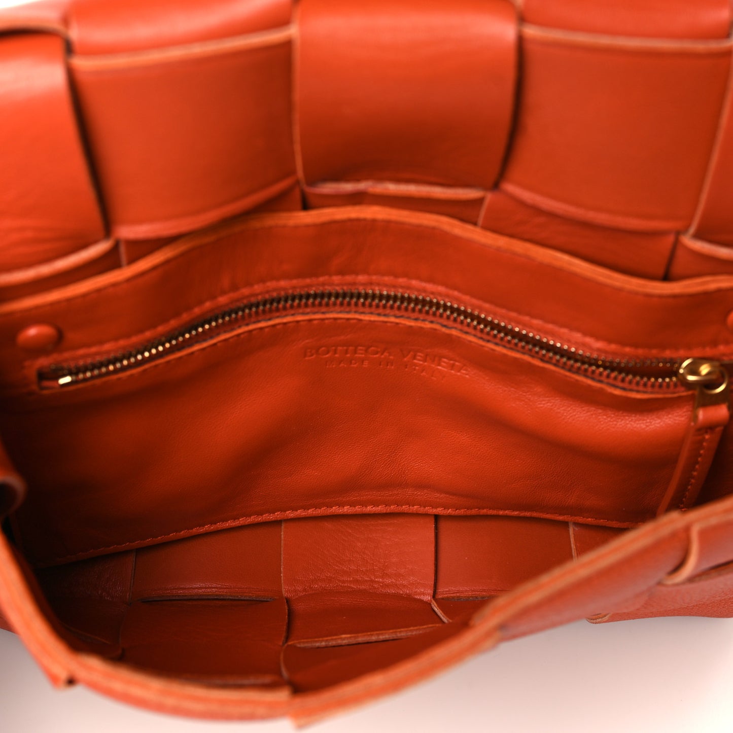 Grained Calfskin Intrecciato Cassette Crossbody Bag Maple