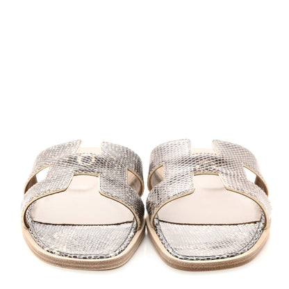Hermes Lizard Oran Sandals 36 Ombre 2 of 9