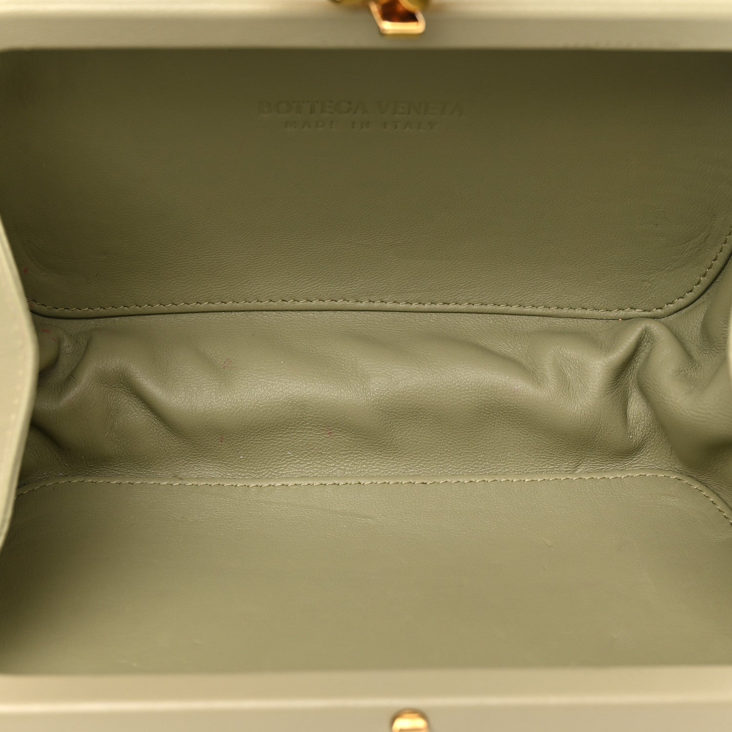 Bottega Veneta Nappa Intrecciato Minaudiere Knot Clutch Travertine 5 of 9