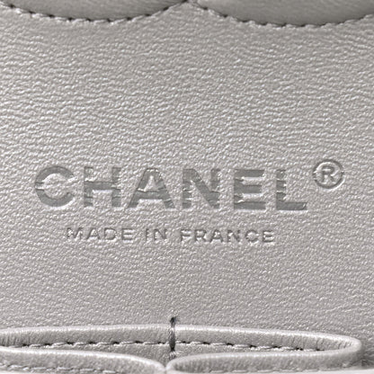 Chanel Glittered Metallic Caviar Quilted Medium Double Flap Silver 6 of 9