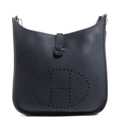 Hermes Taurillon Clemence Evelyne III GM Bleu Obscur 1 of 14