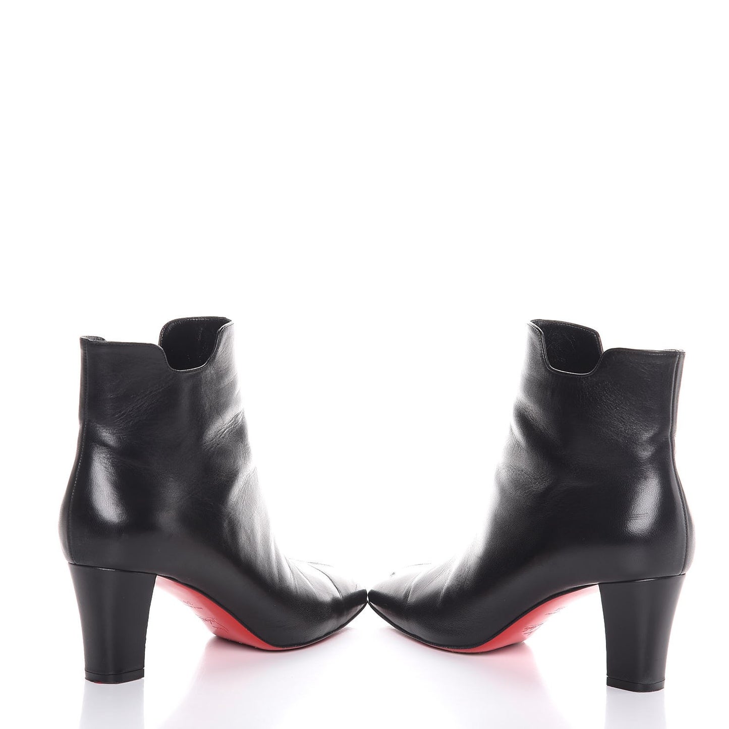 Calfskin 70 Ankle Boots 39.5 Black