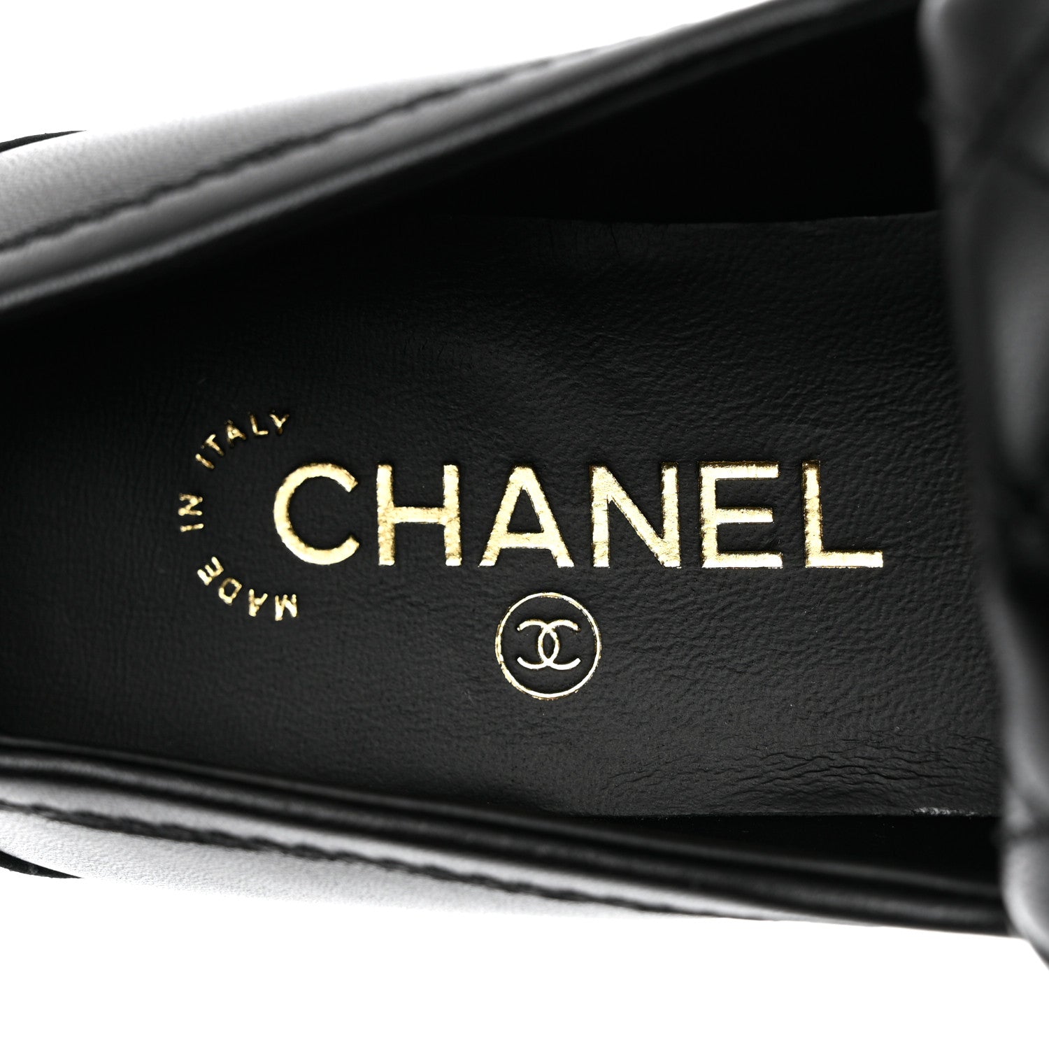 Chanel Lambskin Quilted CC Turnlock Loafers 39.5 Black 6 of 9