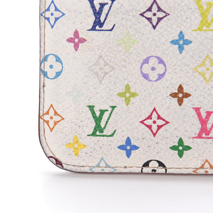 Louis Vuitton Monogram Multicolor Key Pouch White Litchi 11 of 16
