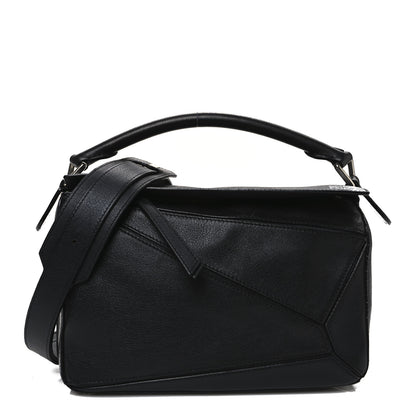 Loewe Calfskin Small Puzzle Bag Black 1 of 11