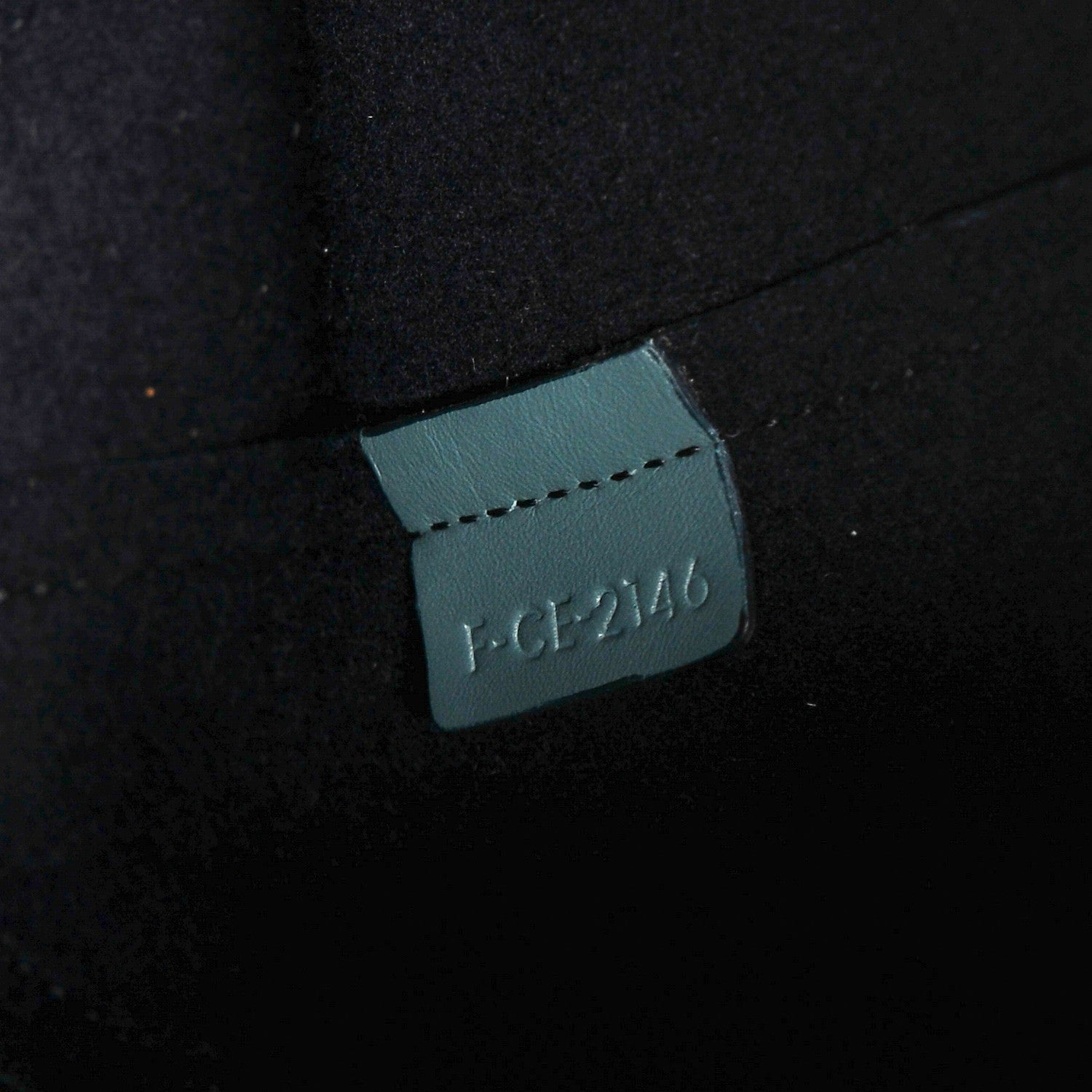 Celine Shiny Smooth Calfskin Small Twisted Cabas Green Smoke Pale Blue 6 of 7