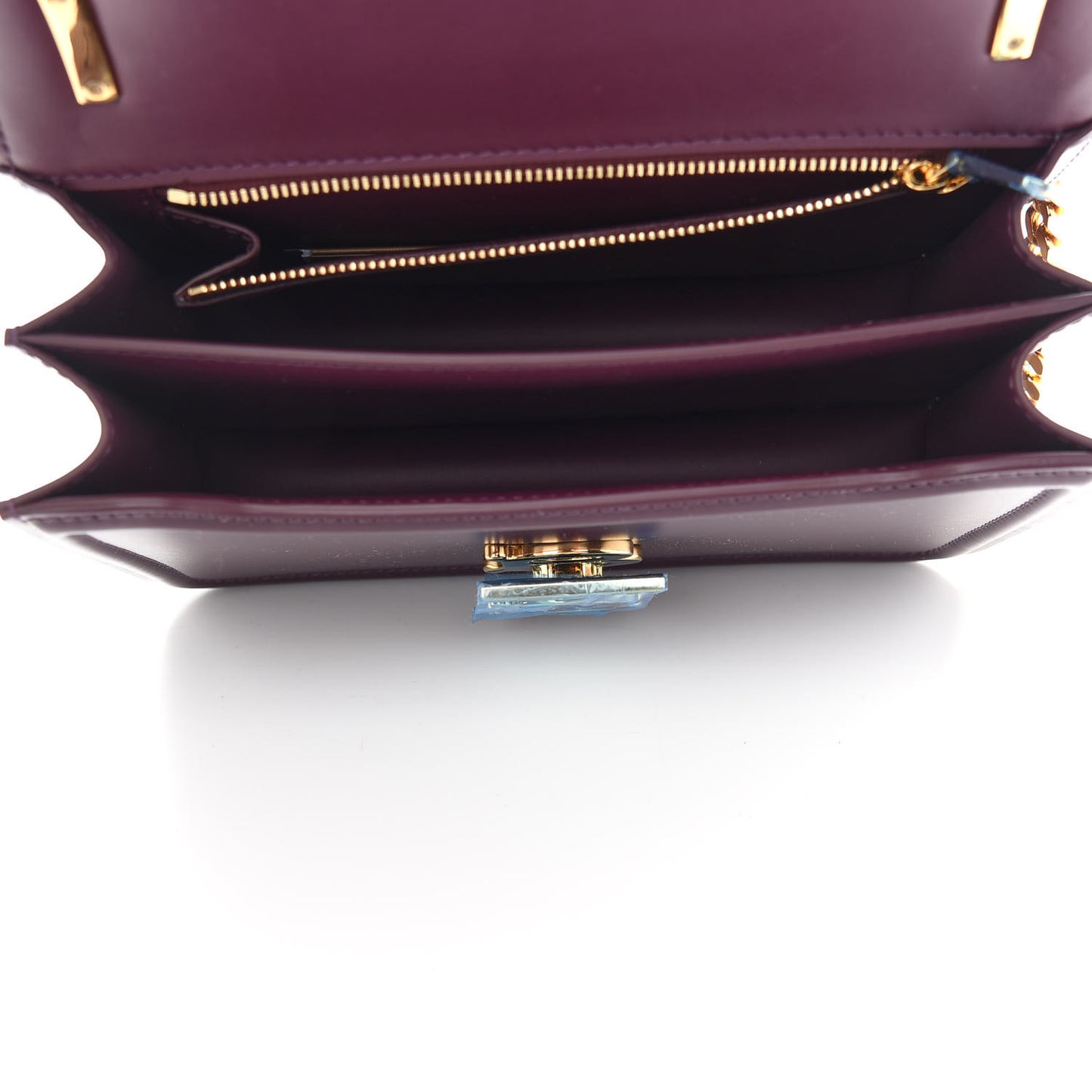 Calfskin Small TB Bag Deep Maroon