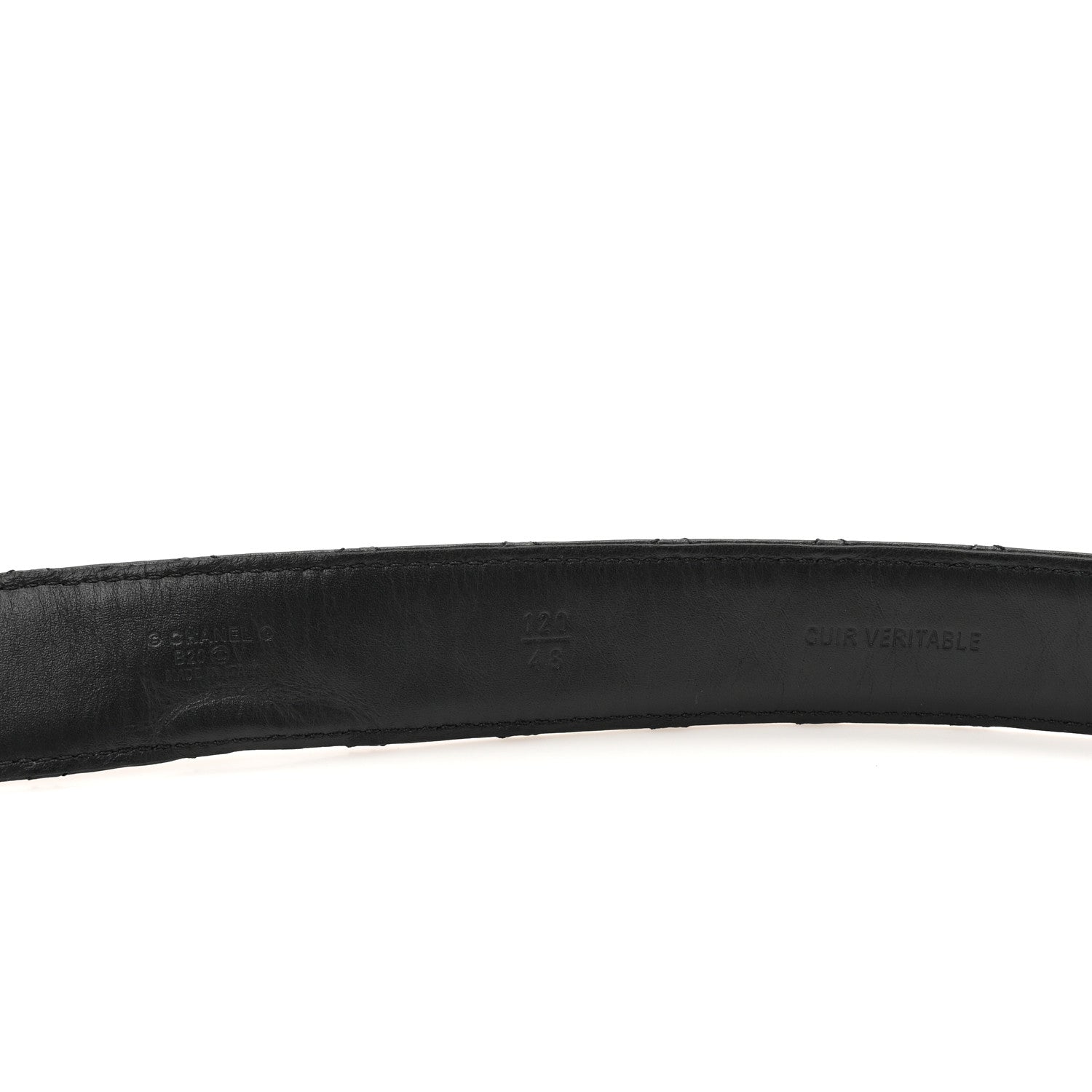Chanel Calfskin Quilted CC Chain Belt 120 48 Black 3 of 5