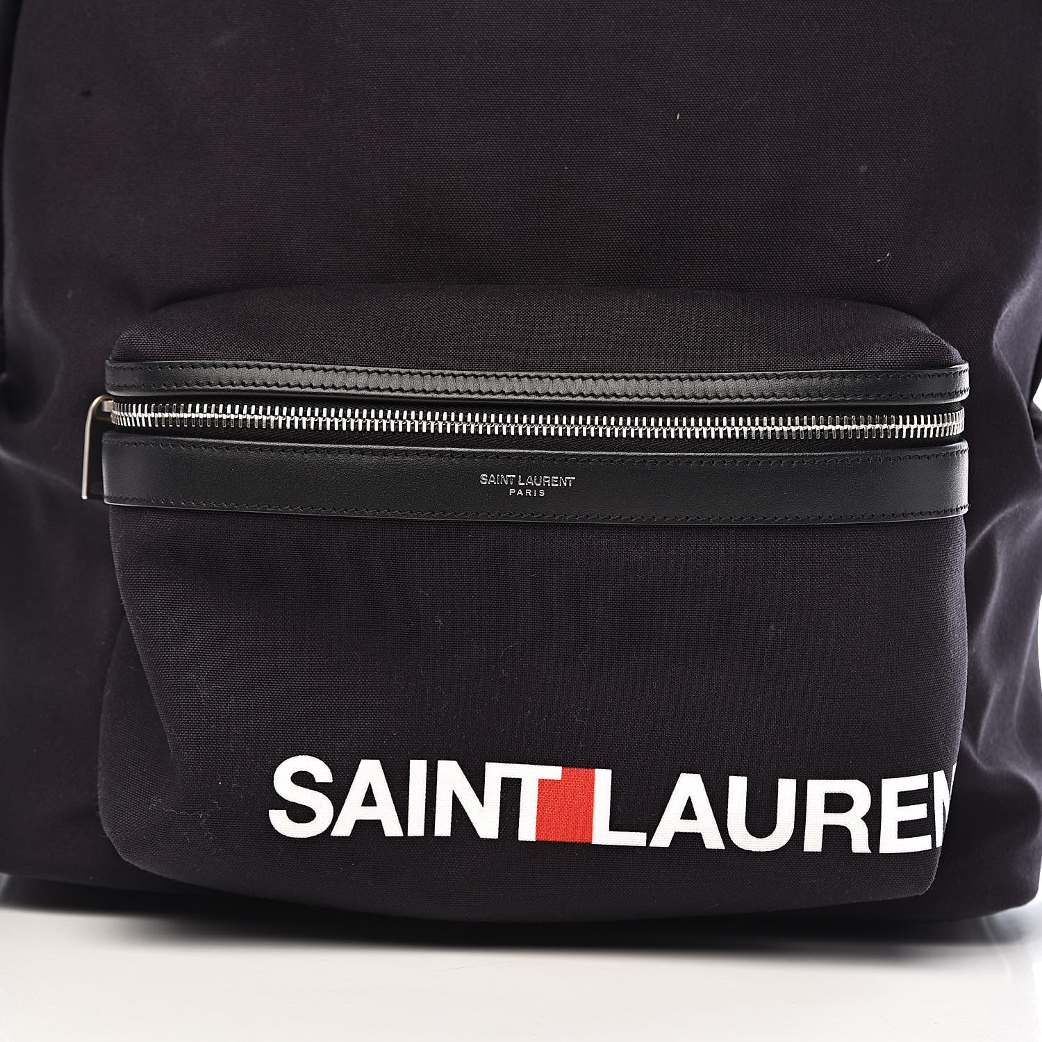 Saint Laurent Canvas Logo City Backpack Navy 12 of 12
