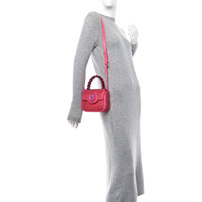 Versace Satin Crystal Studded Mini La Medusa Bag Pink 2 of 9