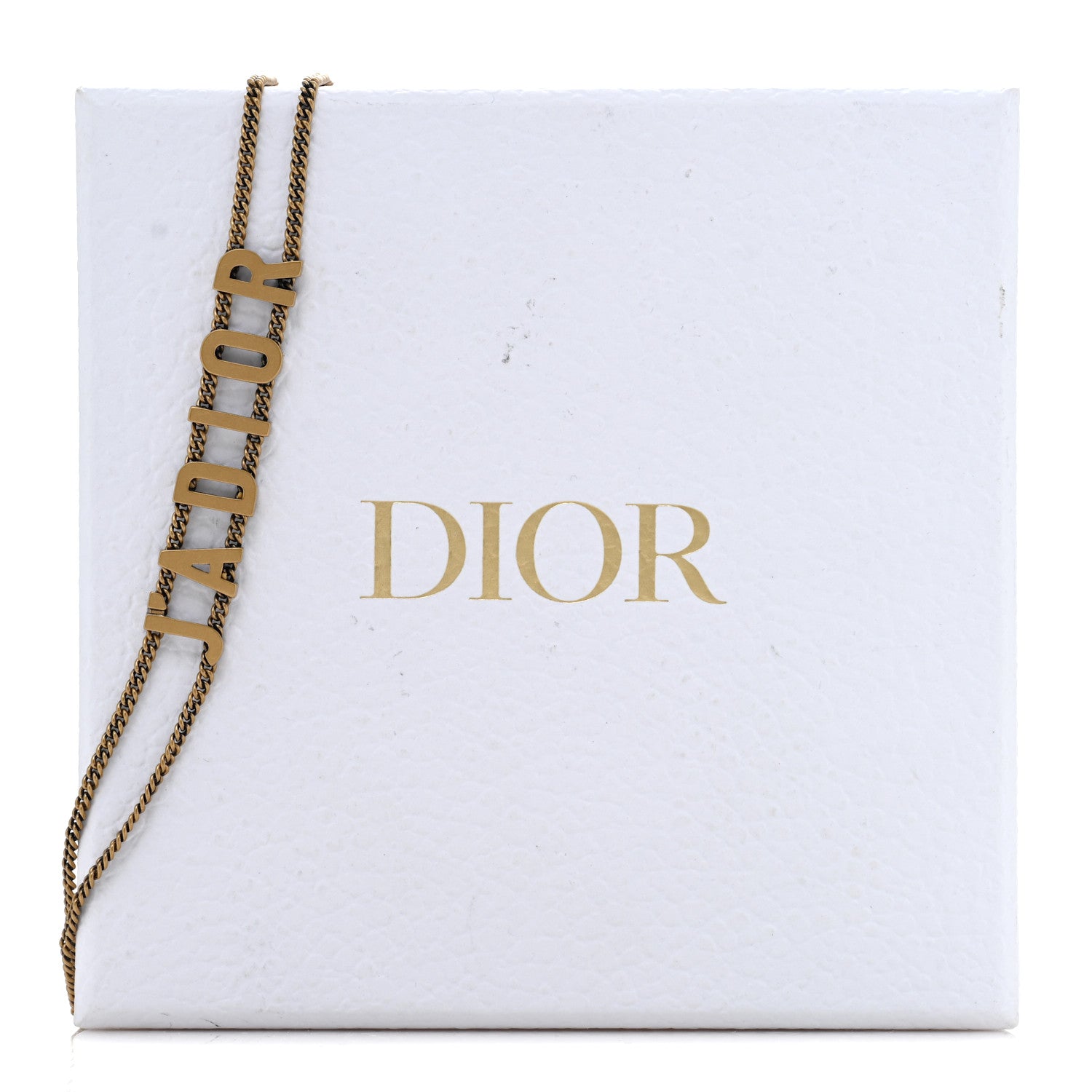 Christian Dior Metal J'Adior Choker Necklace Aged Gold 5 of 5