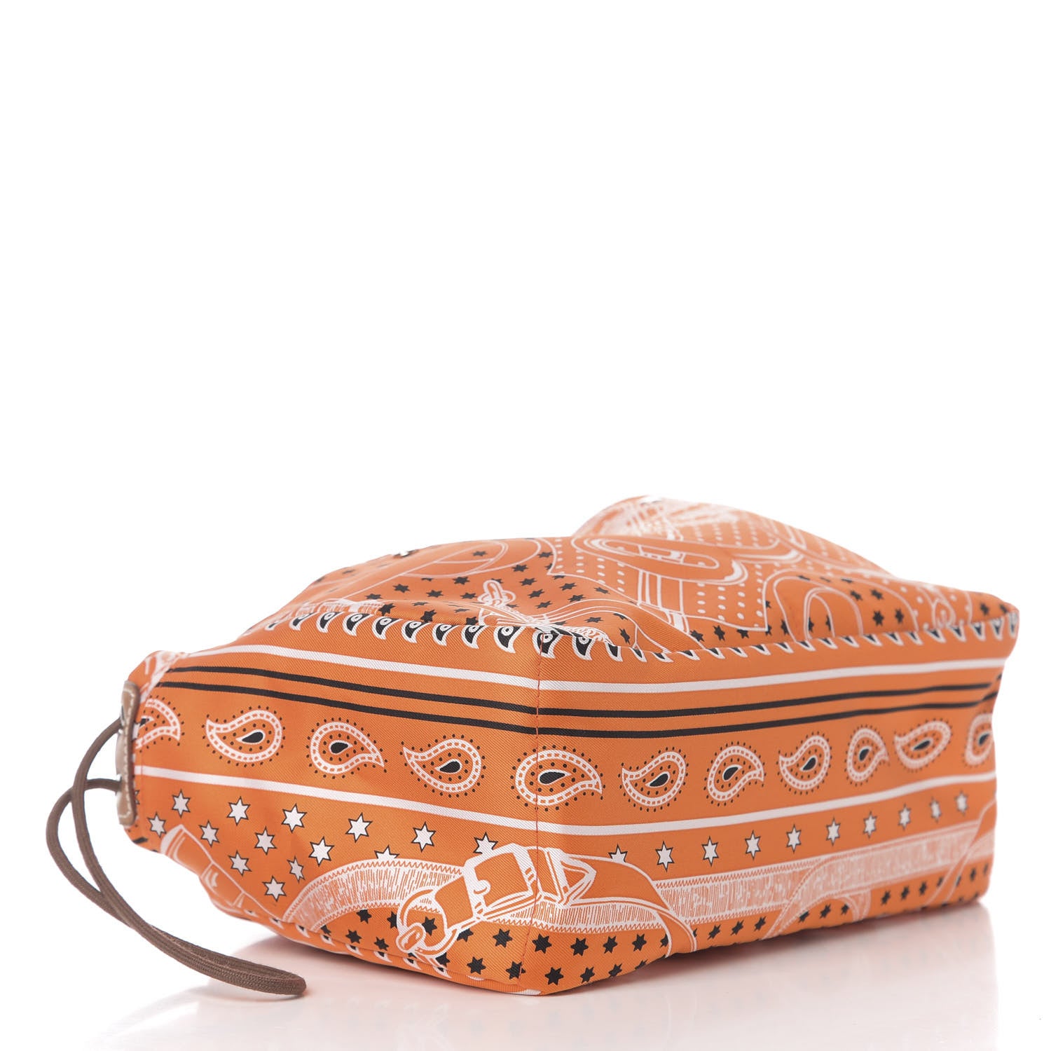 Hermes Barenia Silk Eperons d'Or Fourbi 25 MM Pouch Orange Fauve 3 of 8