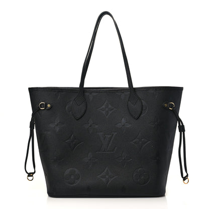 Louis Vuitton Empreinte Monogram Giant Neverfull MM Black 3 of 10