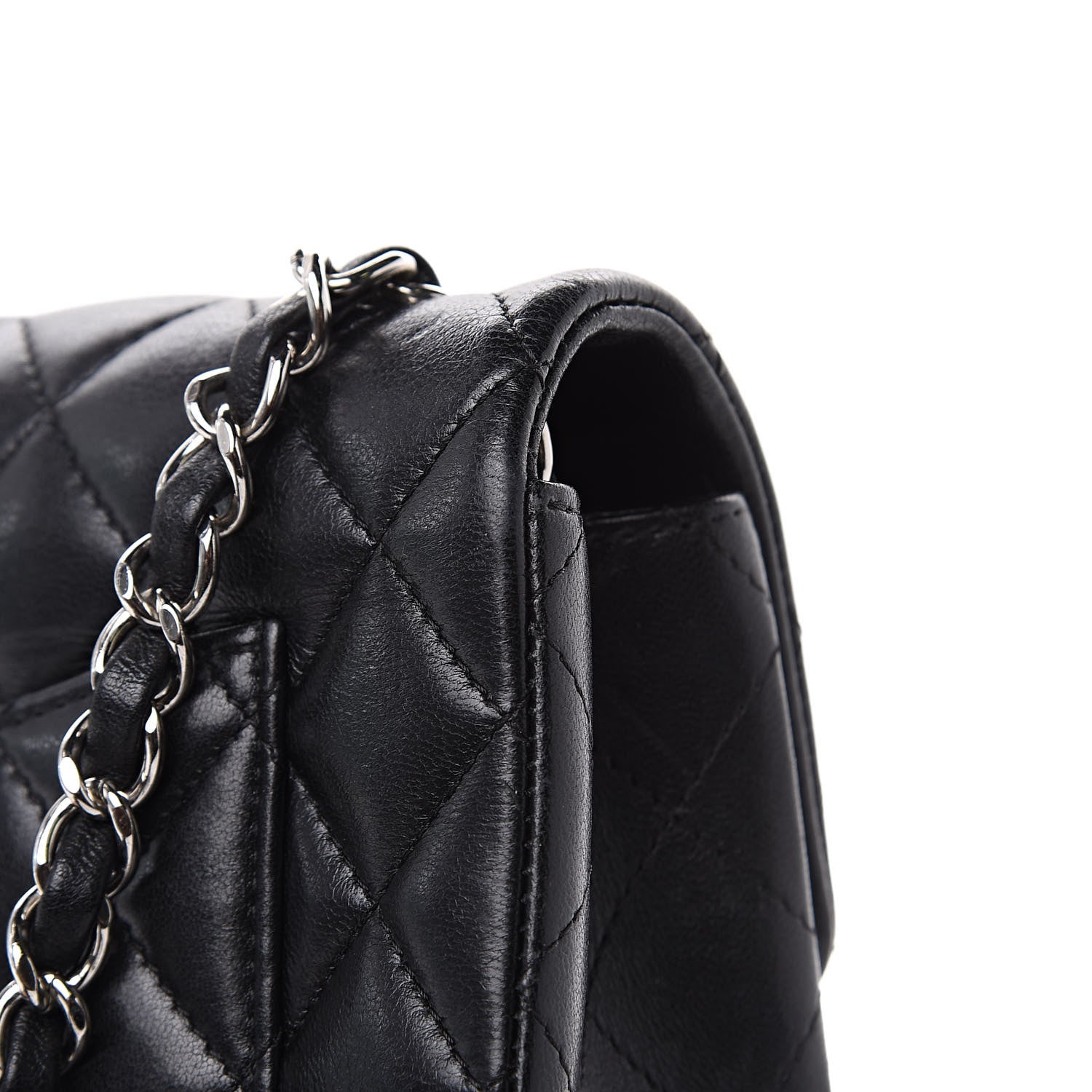 Chanel Lambskin Quilted Mini Rectangular Flap Black 13 of 16