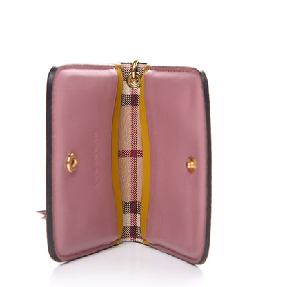 Burberry Soft Grain Calfskin Haymarket Check Camberwell Card Case Cinnamon Red Multi 4 of 8