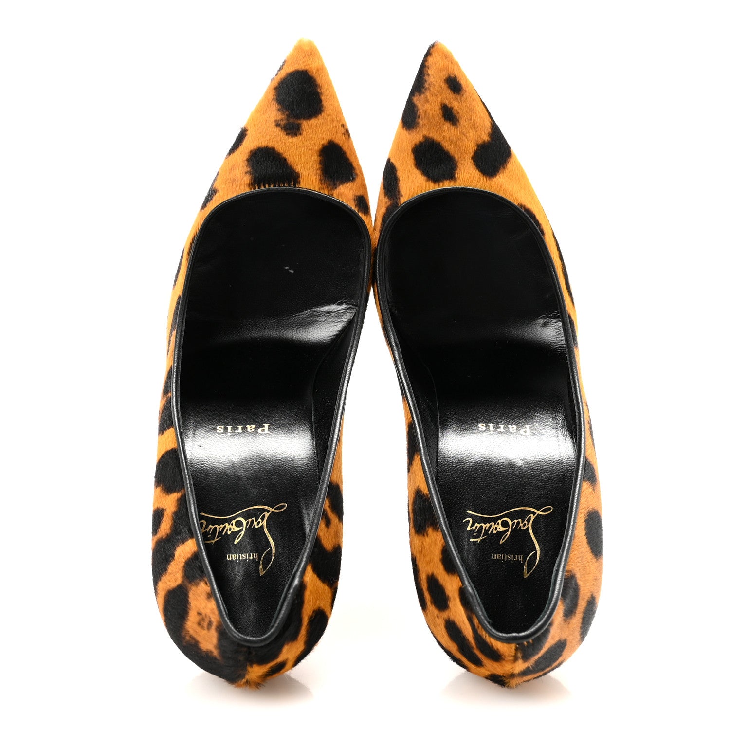 Christian Louboutin Pony Hair Leopard Print So Kate 100 Pumps 38.5 Spicy Lin 2 of 9
