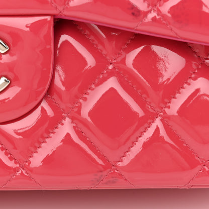 Chanel Patent Quilted Jumbo Double Flap Pink 14 of 15