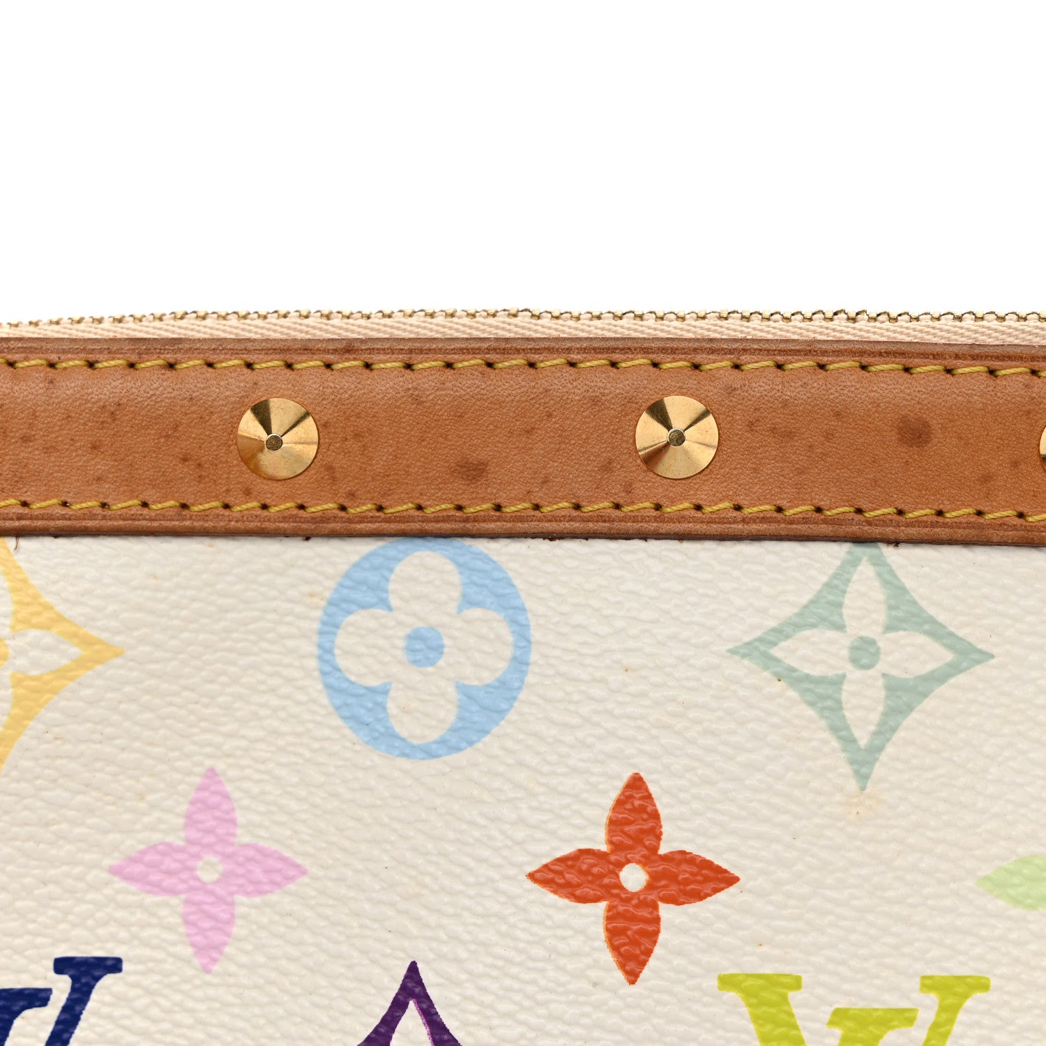 Louis Vuitton Monogram Multicolor Pochette Accessories White 11 of 11