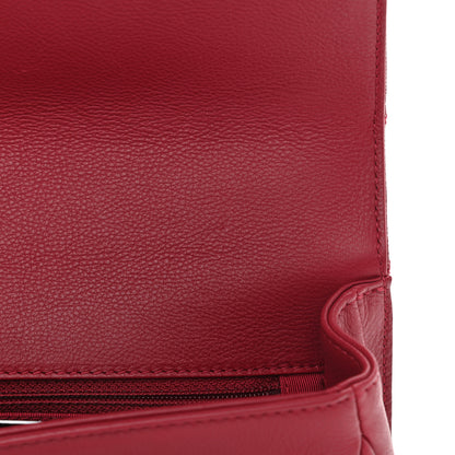 Chanel Caviar Quilted Mini Studded Flap Red 11 of 12