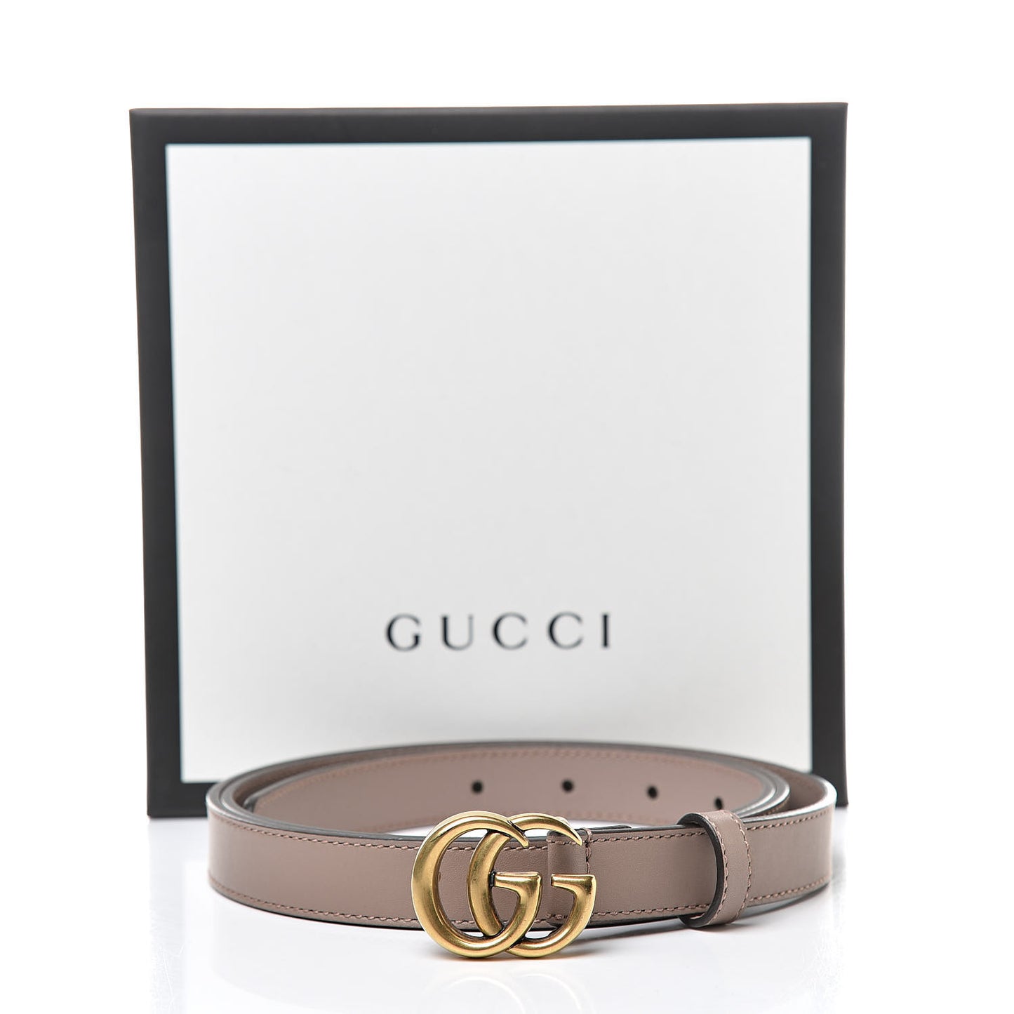 Calfskin Double G 20mm Belt 105 42 Porcelain Rose