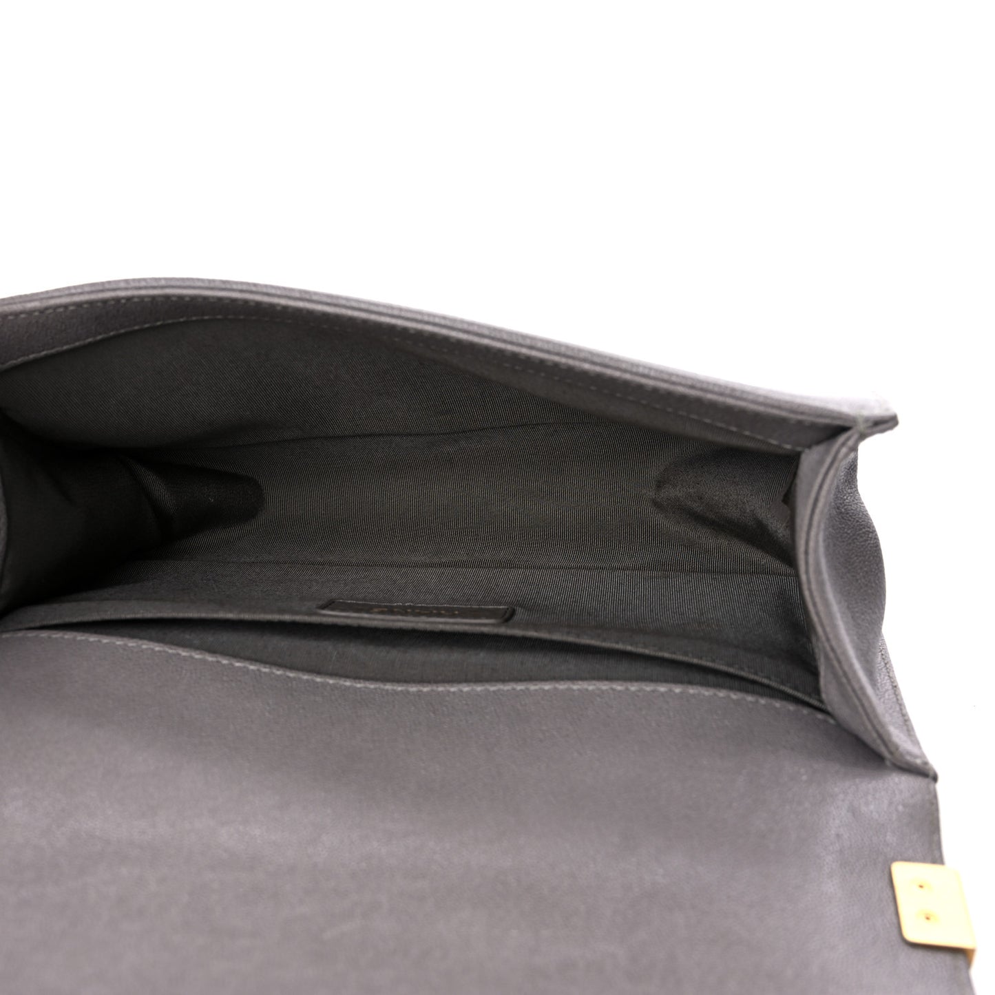 Caviar Quilted Medium Boy Flap Dark Beige