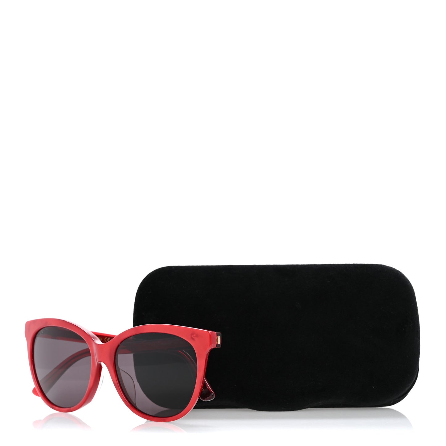 Acetate GG Round Sunglasses GG0081SK Red