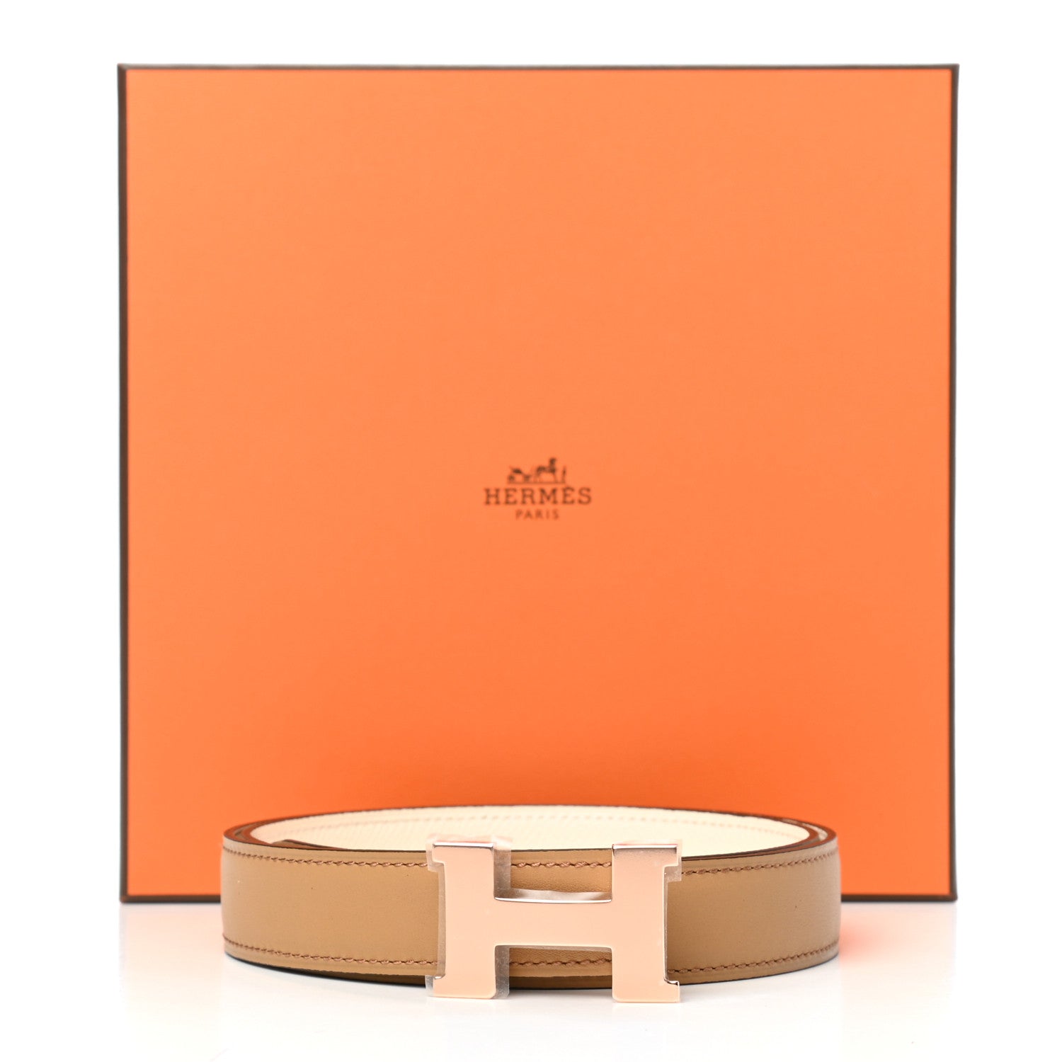 Hermes Swift Epsom 24mm Mini Constance H Belt 75 Biscuit Nata 9 of 9